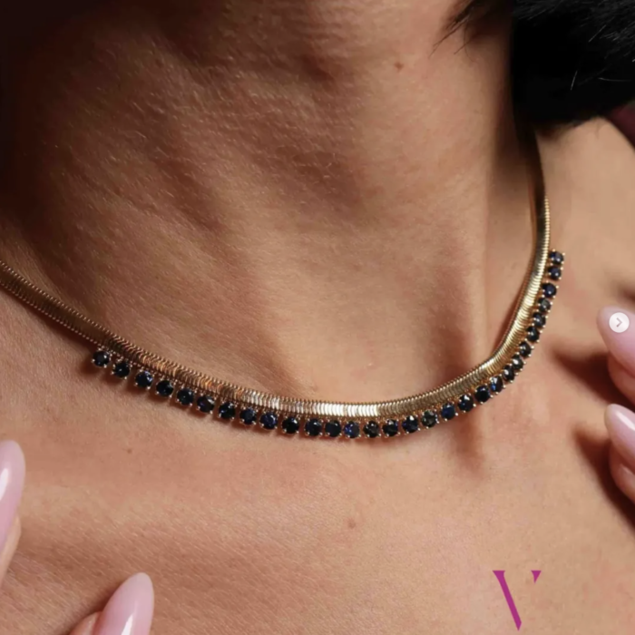 Necklace with Blue Sapphire