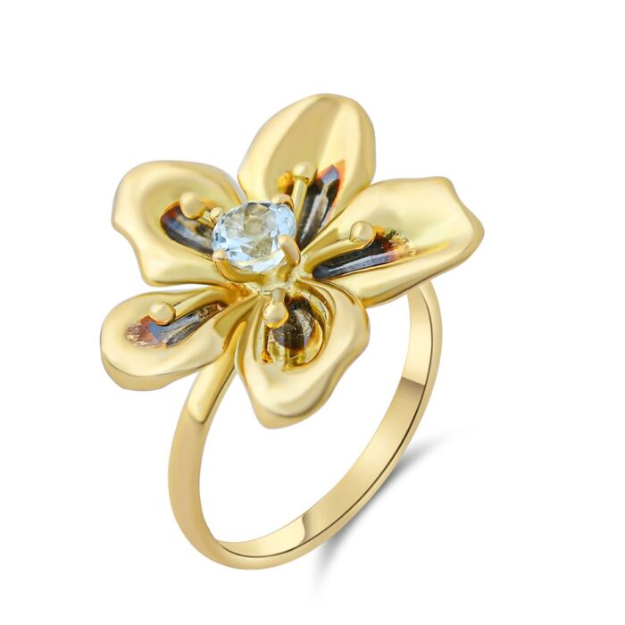 Signature Aquamarine Periwinkle Ring