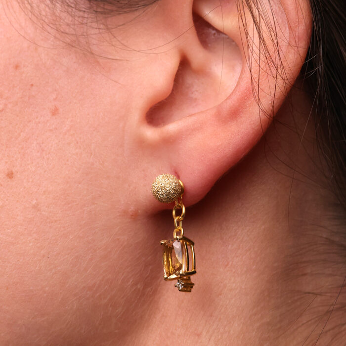 Classic Morganite and Diamond Drop Earrings