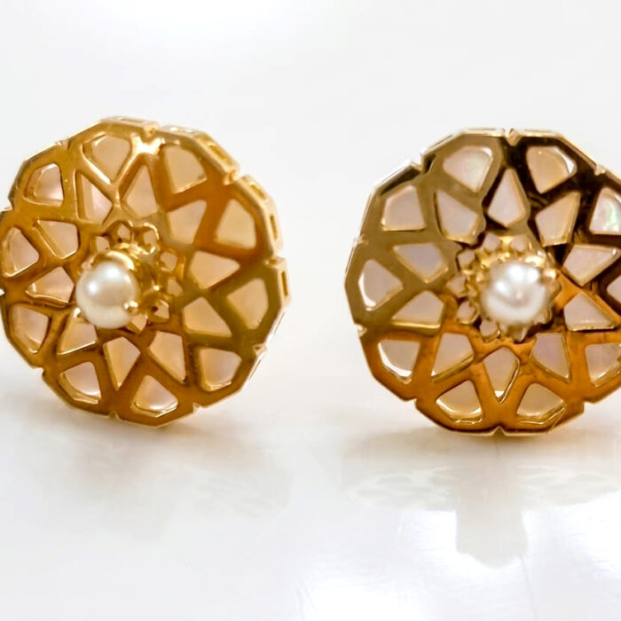 Mini Studs with Mother of Pearl