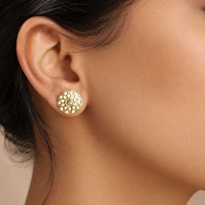 Mini Studs with Mother of Pearl