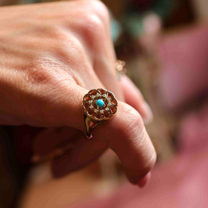 Signature Turquoise and Diamond Ring