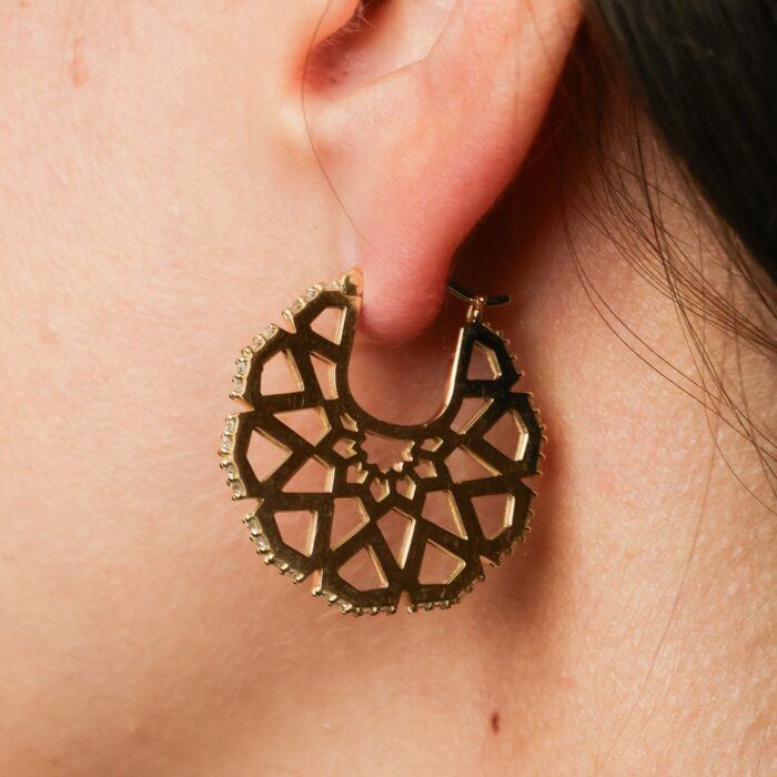 Diamond Silhoutte Earrings