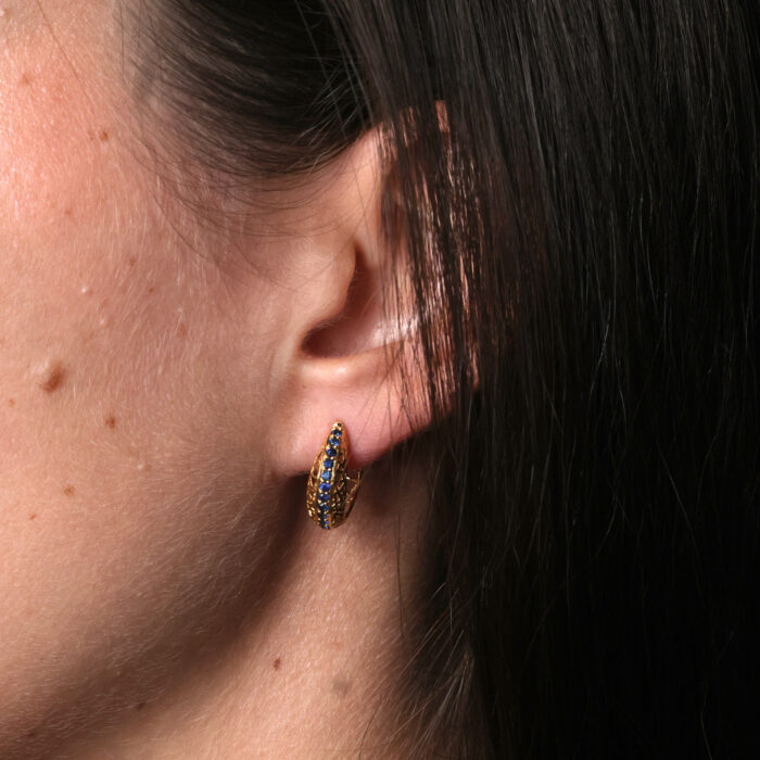 Classic Blue Sapphire Earrings