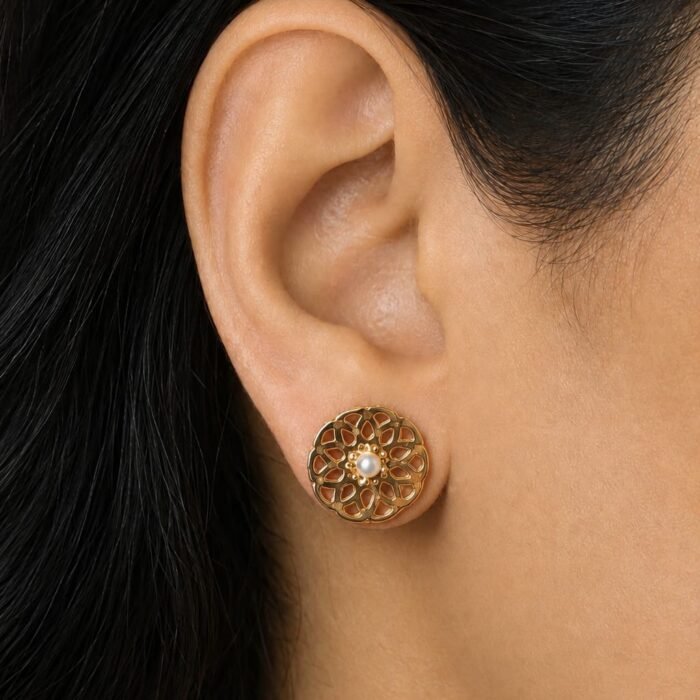 Mini Studs with Bahraini Pearls